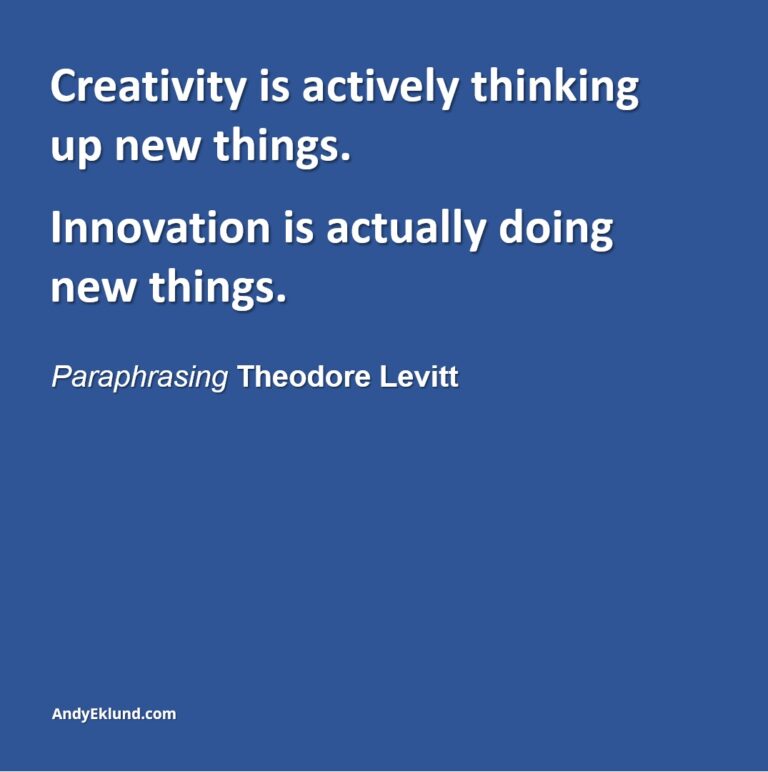 Strategic Thinking, Creative Thinking and Innovation