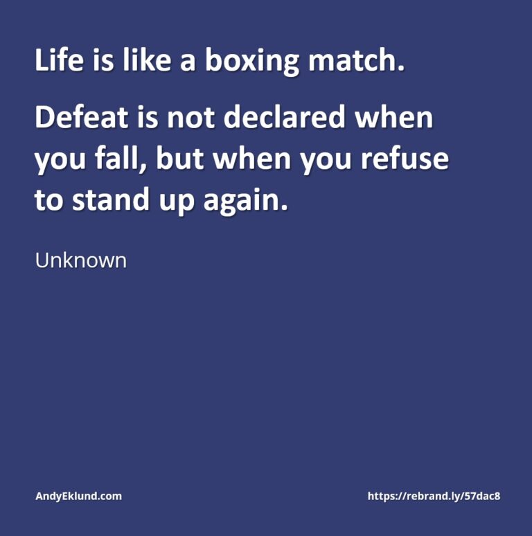 Metaphor is Life Like a Boxing Match