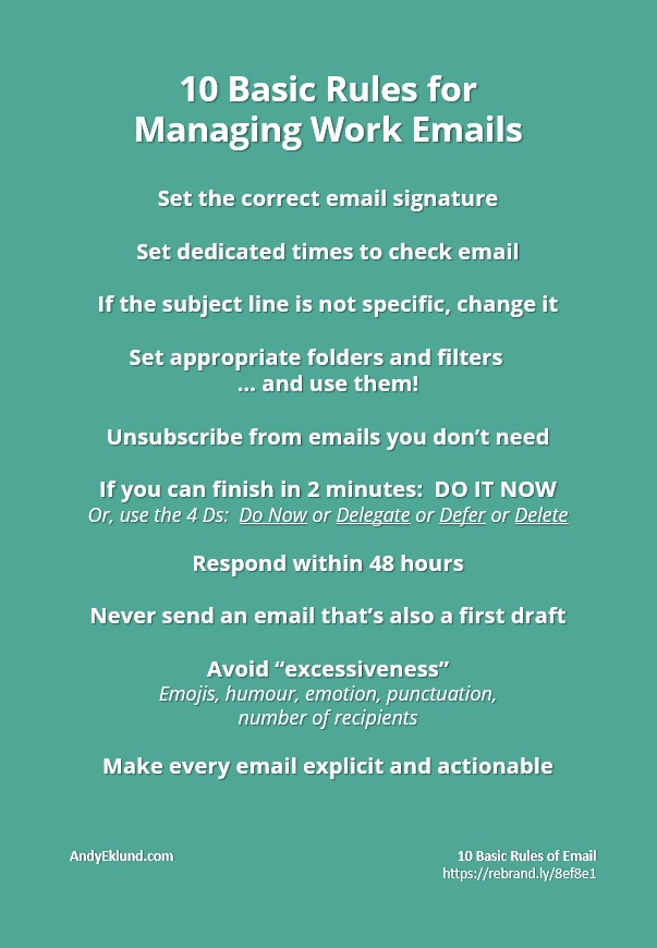 10 Basic Rules of Email