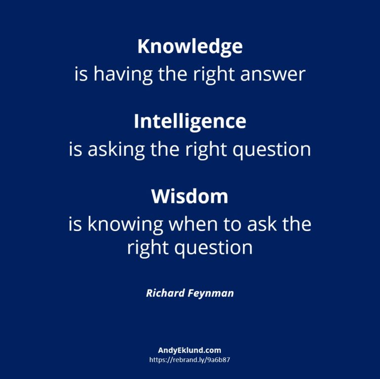 Knowlddge, Intelligence and Wisdom